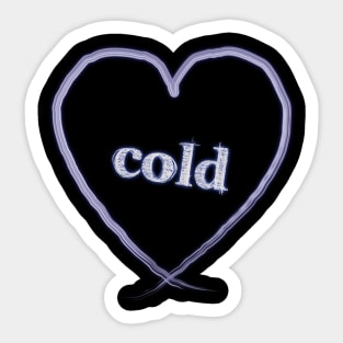 cold heart Sticker